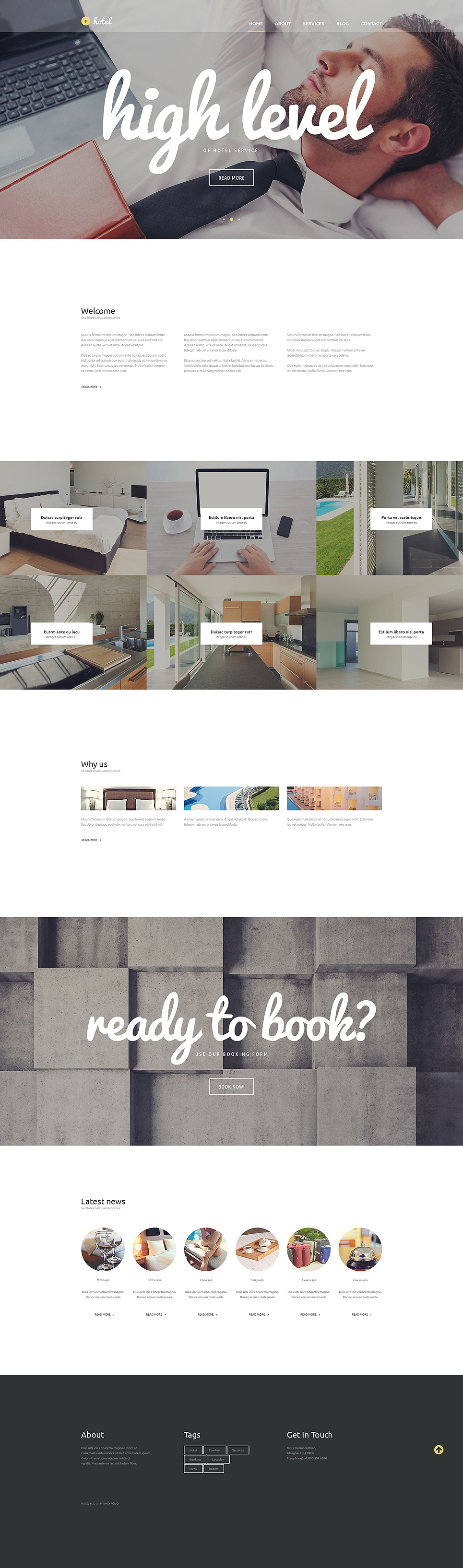 Hotel Business (theme for your WordPress site) Item Picture