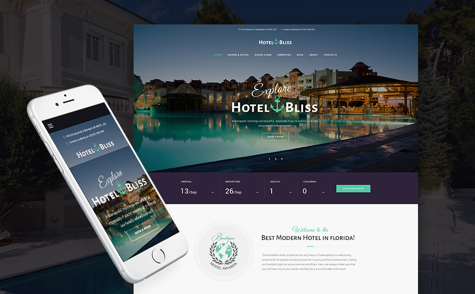 HotelBliss (WordPress template) Item Picture