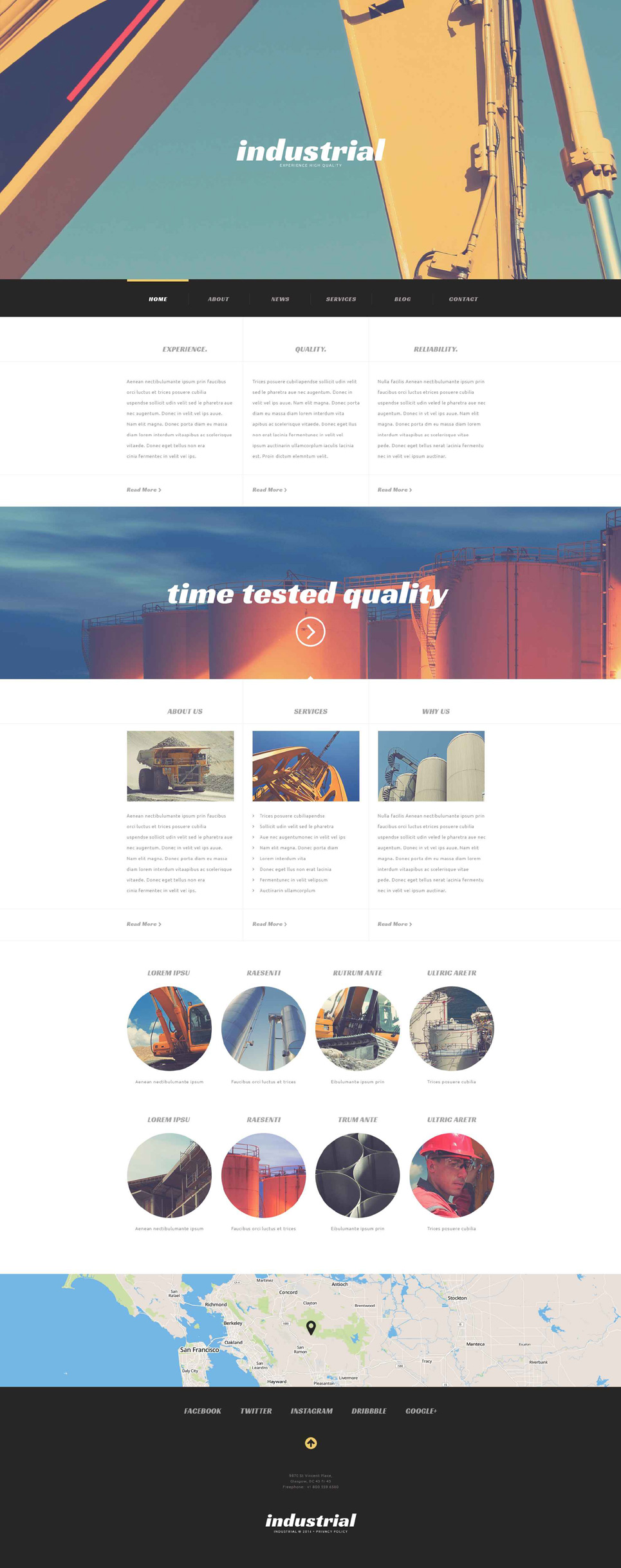 Industrial Construction (WordPress theme) Item Picture