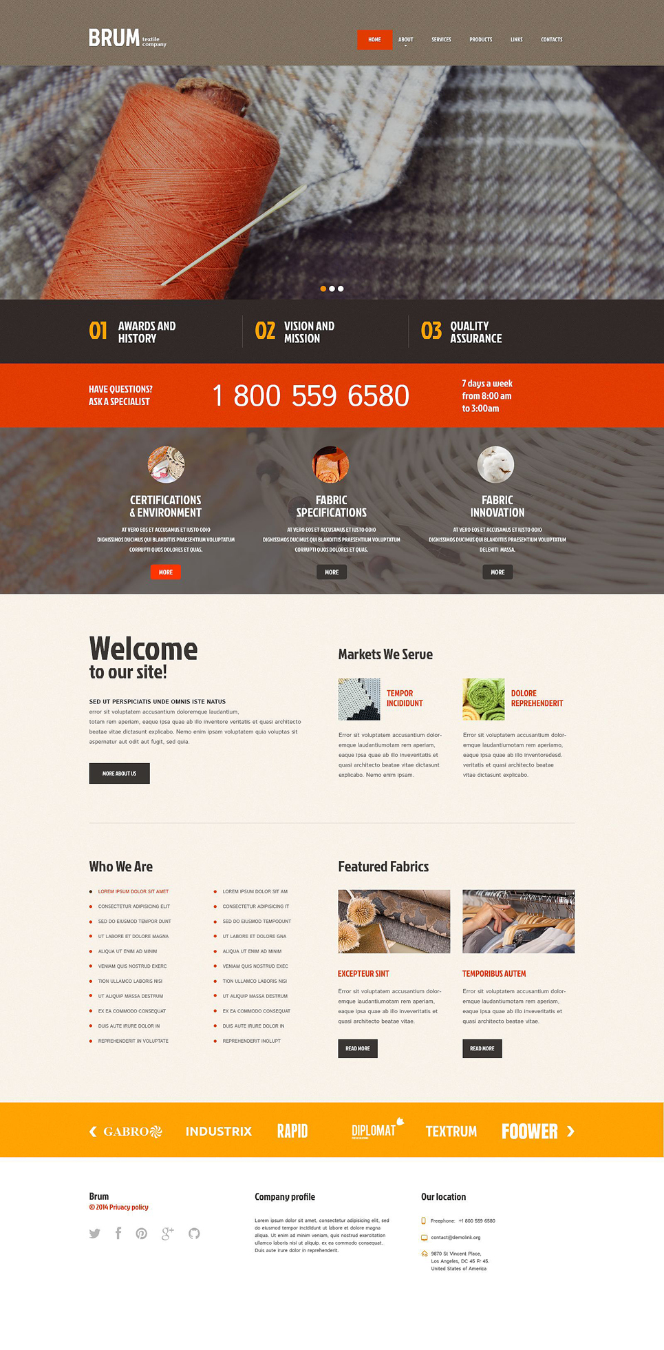 Industrial (WordPress template) Item Picture