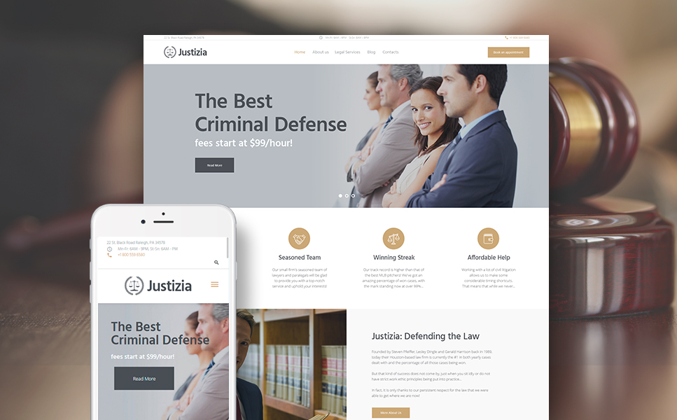 Justizia (WordPress theme) Item Picture