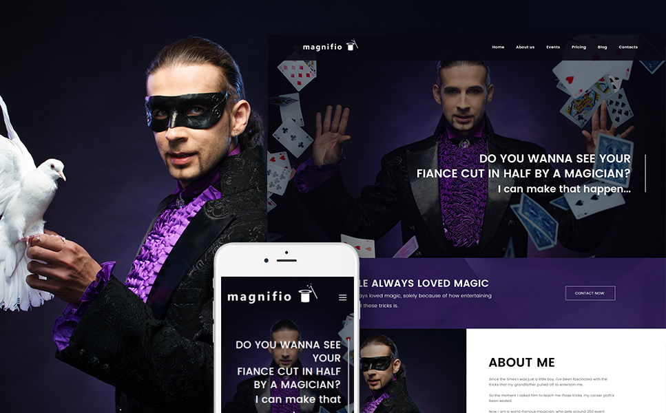 Magician Artist & Performer (theme for your WordPress site) Item Picture