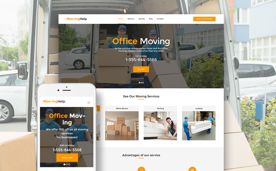 Moving Help (WordPress template) Item Picture