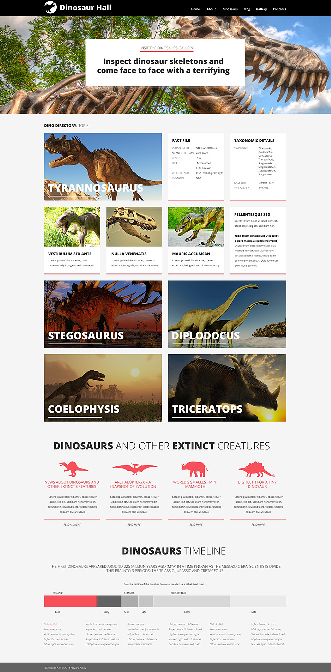 Jurassic Hall (theme for your WordPress site) Item Picture