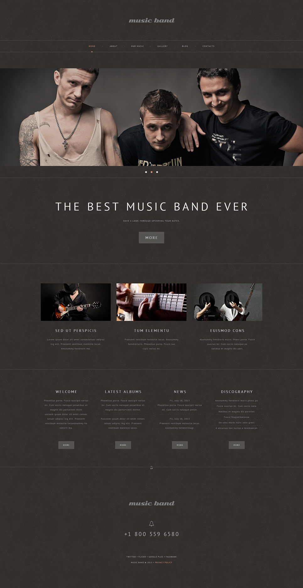 Musique (theme for your WordPress site) Item Picture