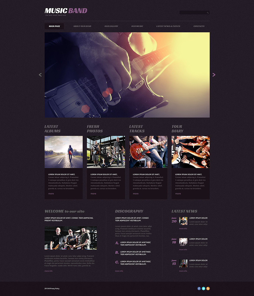 Music Band (theme for WordPress) Item Picture