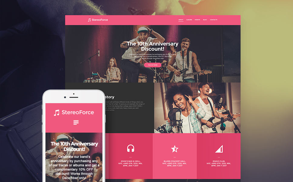 Music Group (WordPress theme) Item Picture