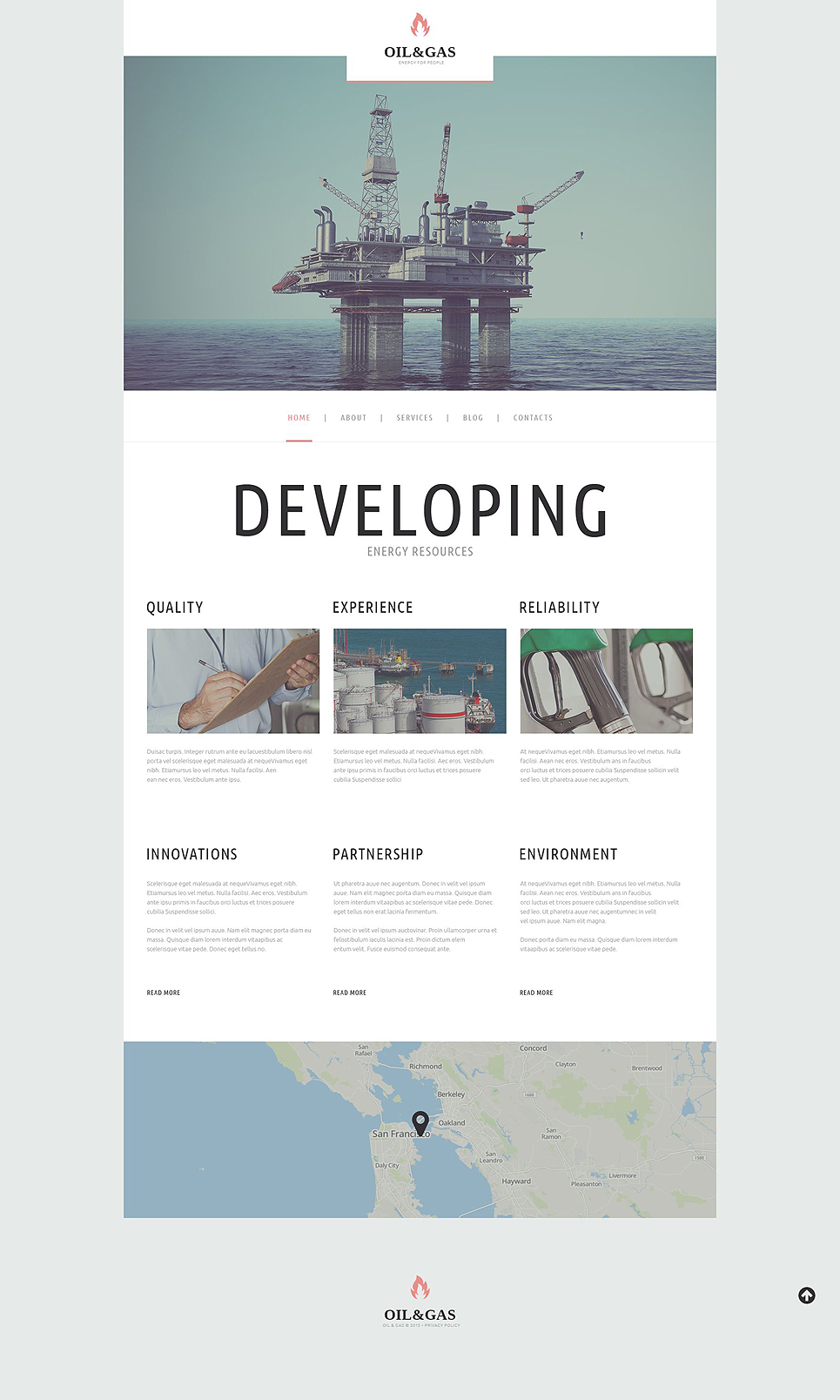 Oil Gas Company (WordPress theme) Item Picture