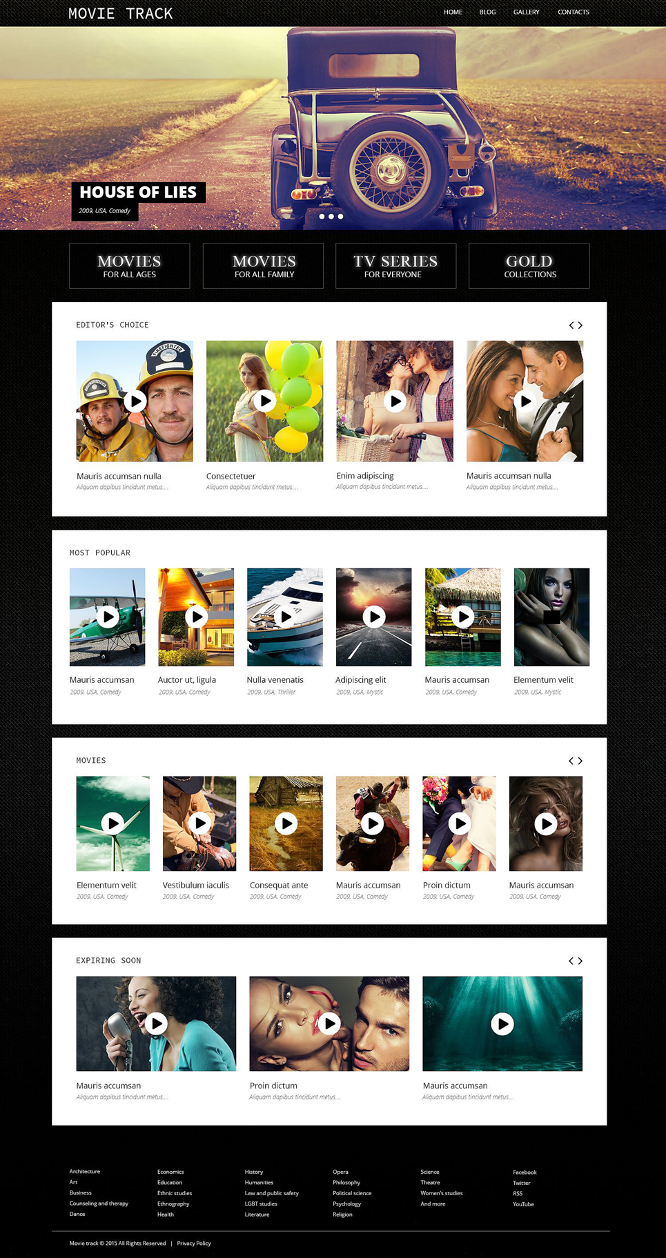 Online Movies (WordPress template) Item Picture