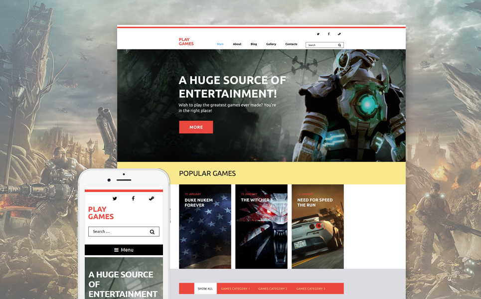 Play Games (theme for WordPress) Item Picture
