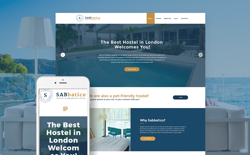 London Hostel (WordPress template) Item Picture