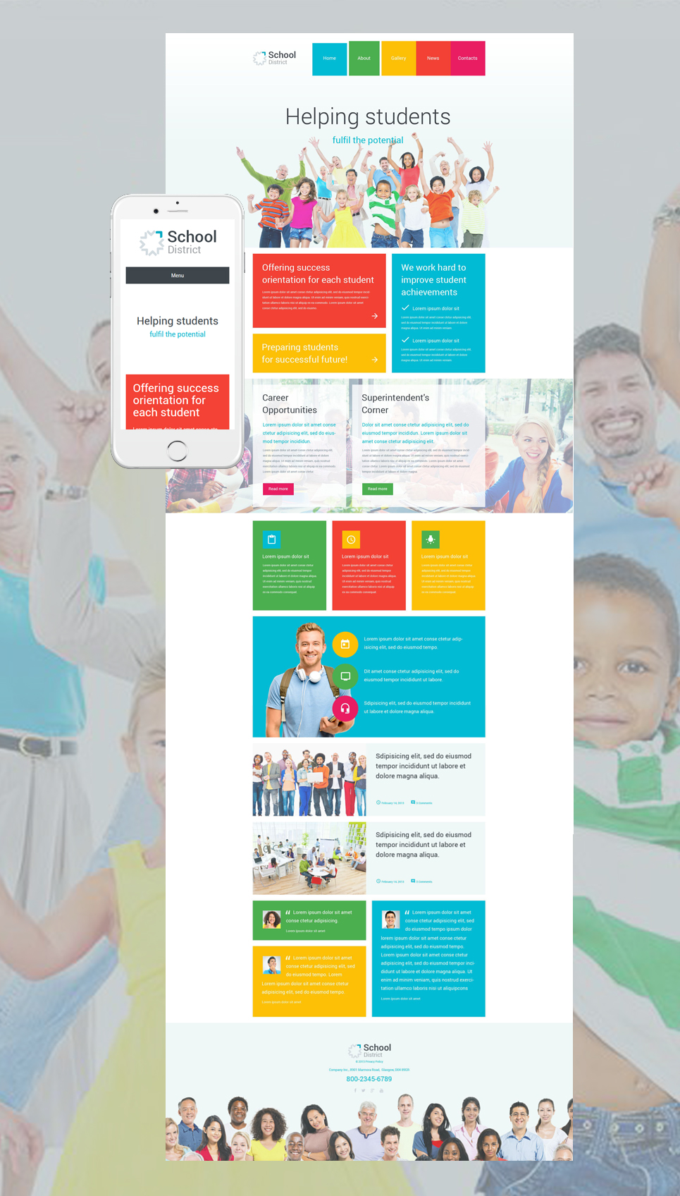 School District (WordPress template) Item Picture