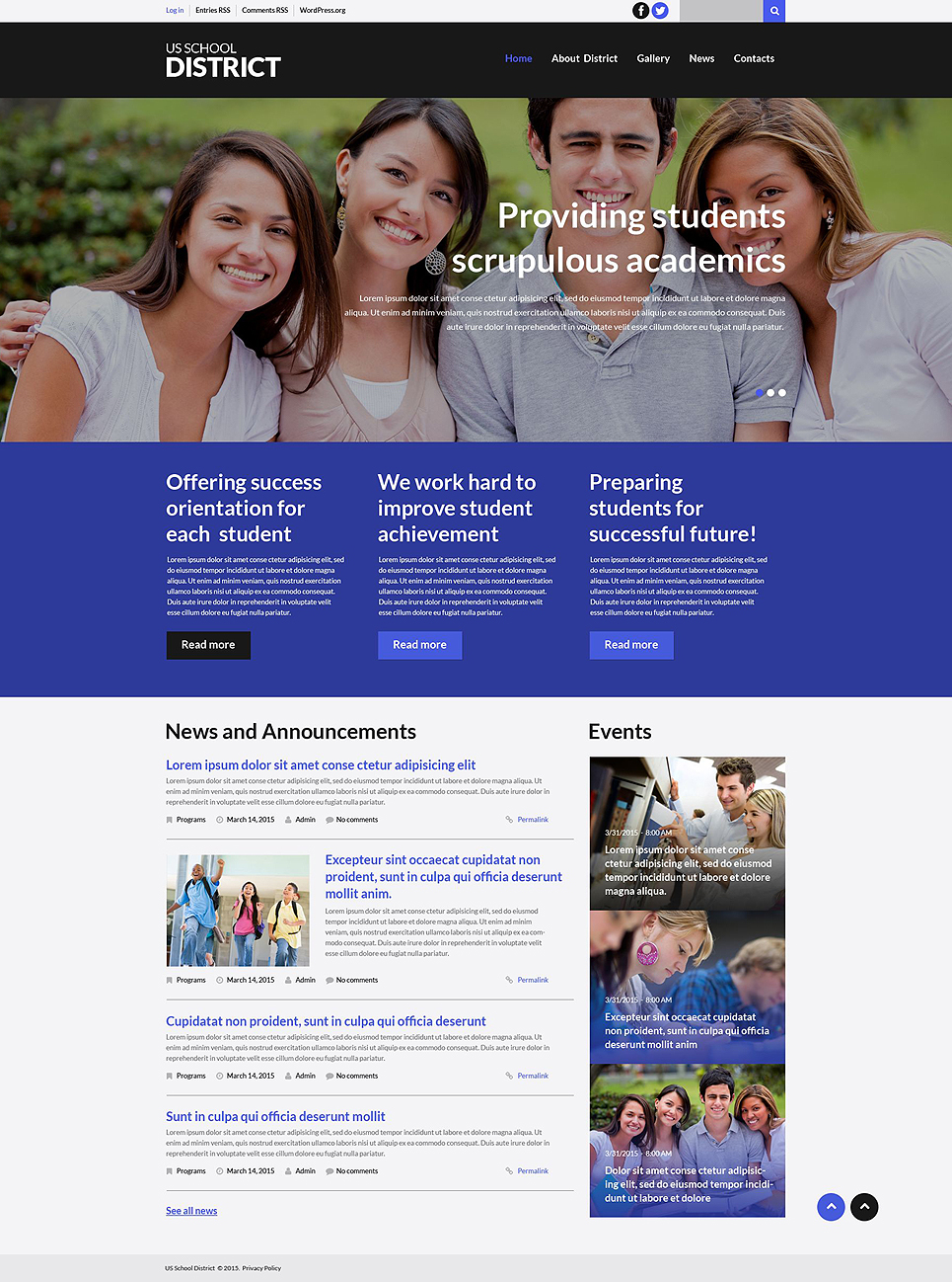 Schooling (theme for your WordPress site) Item Picture