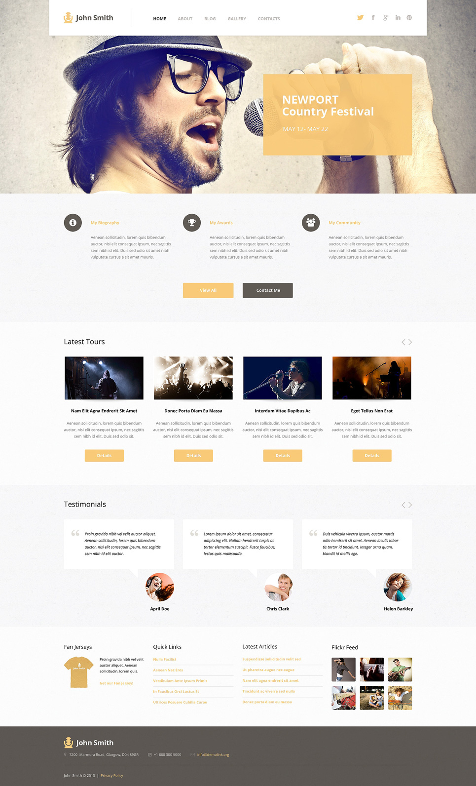 Singer (theme for your WordPress site) Item Picture