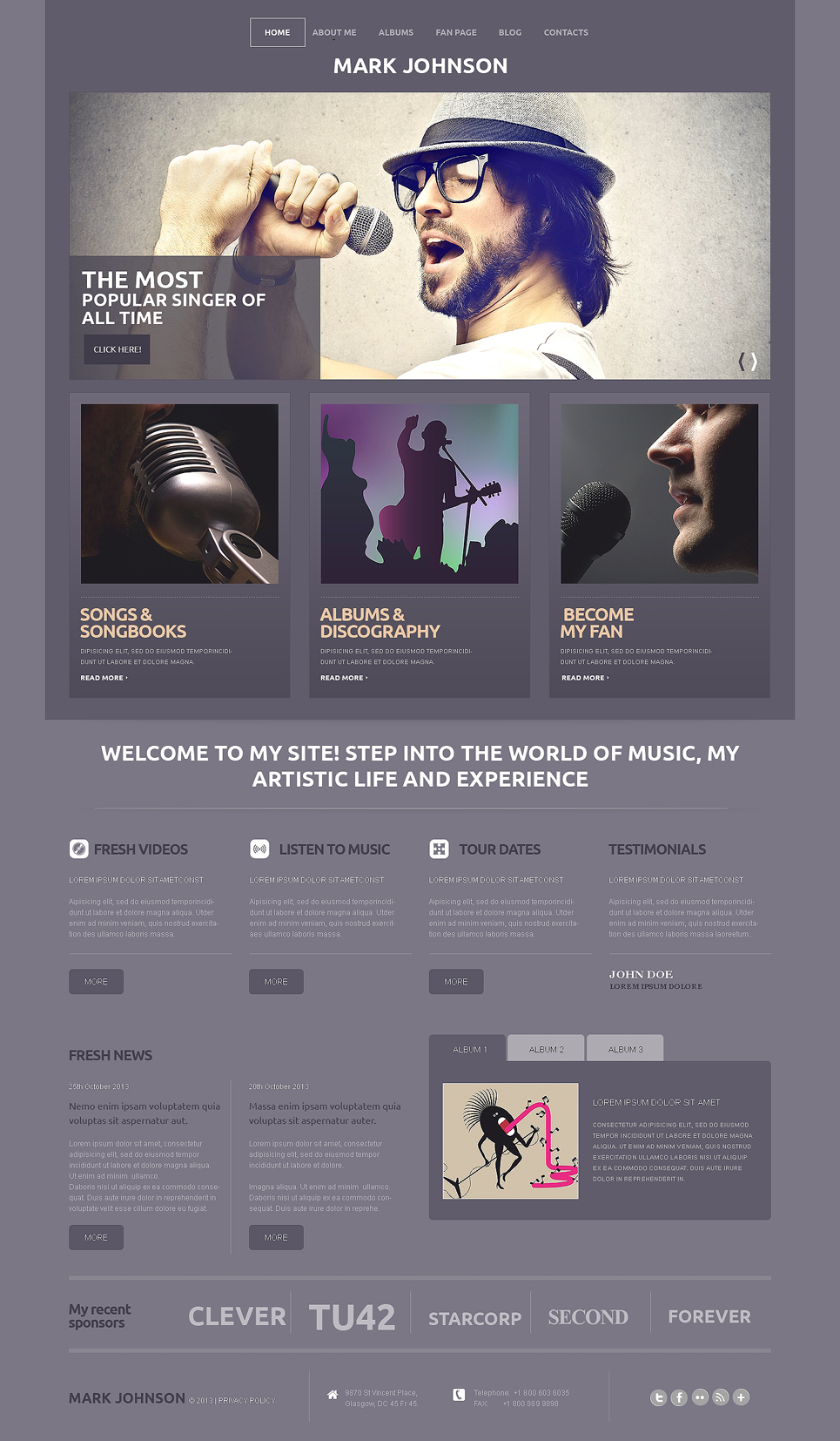 Singer (WordPress theme) Item Picture