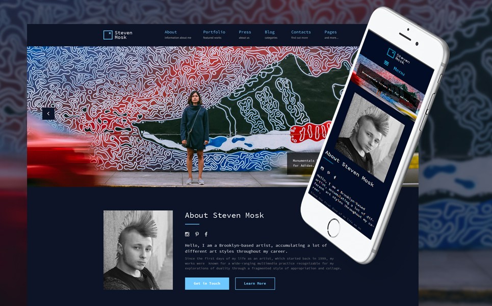 Steven Mosk (website theme) Item Picture