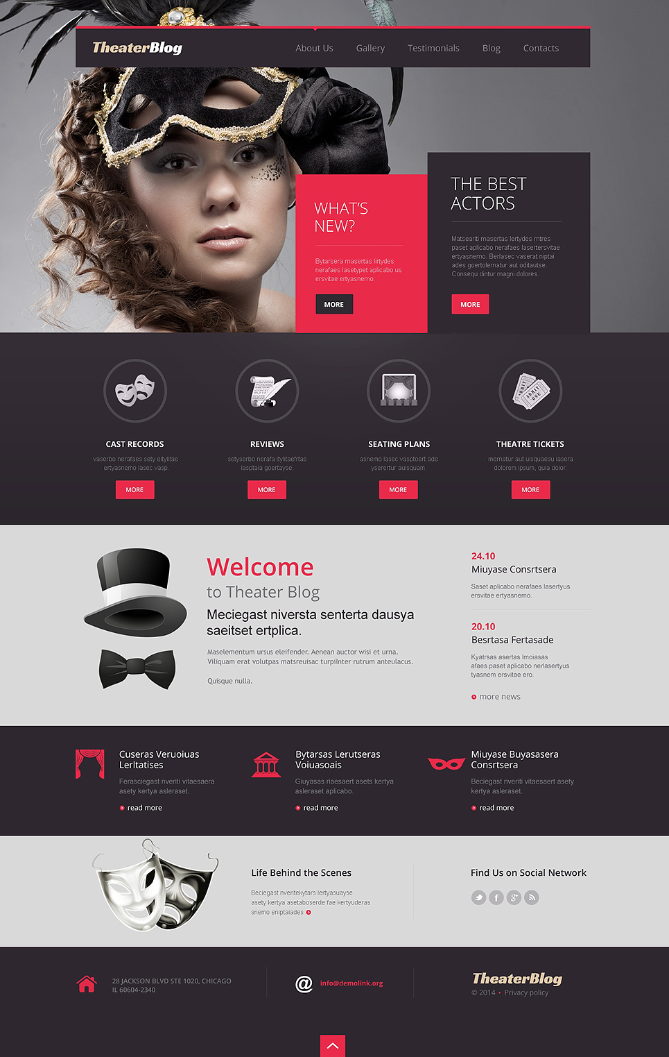 Theater Guide (website theme) Item Picture