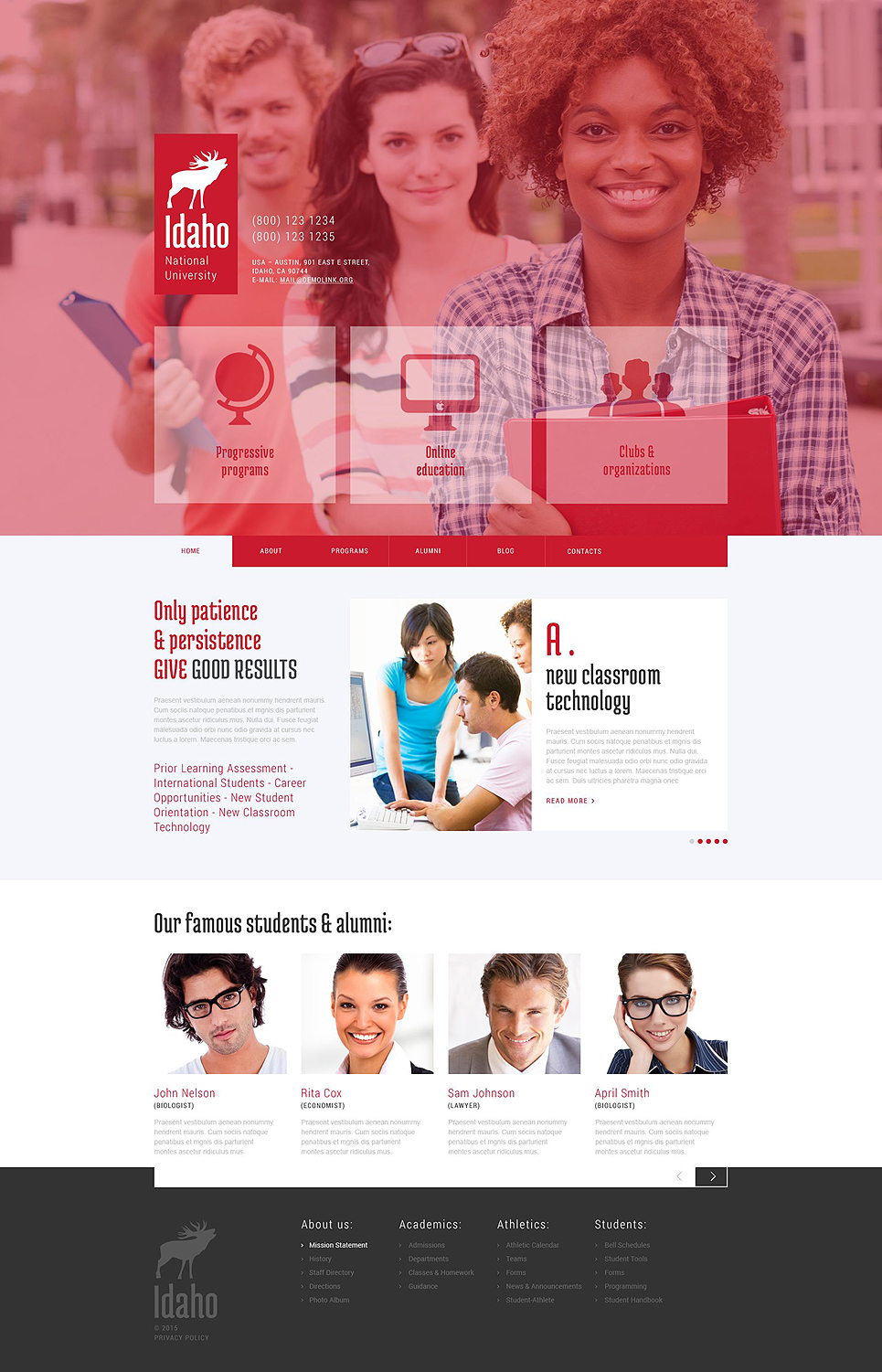 University Education (WordPress template) Item Picture