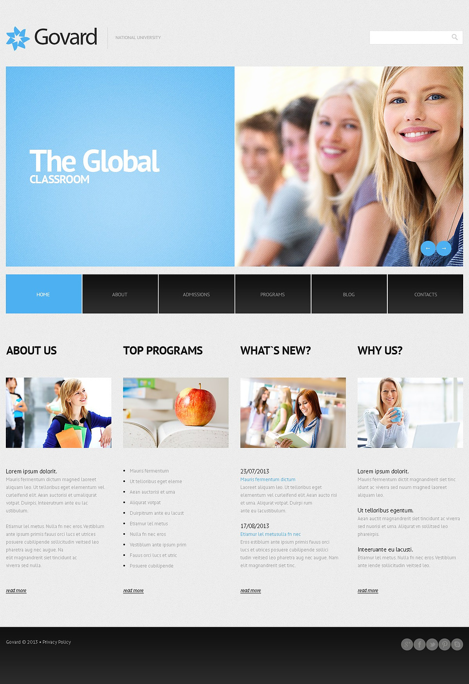 University (website theme) Item Picture