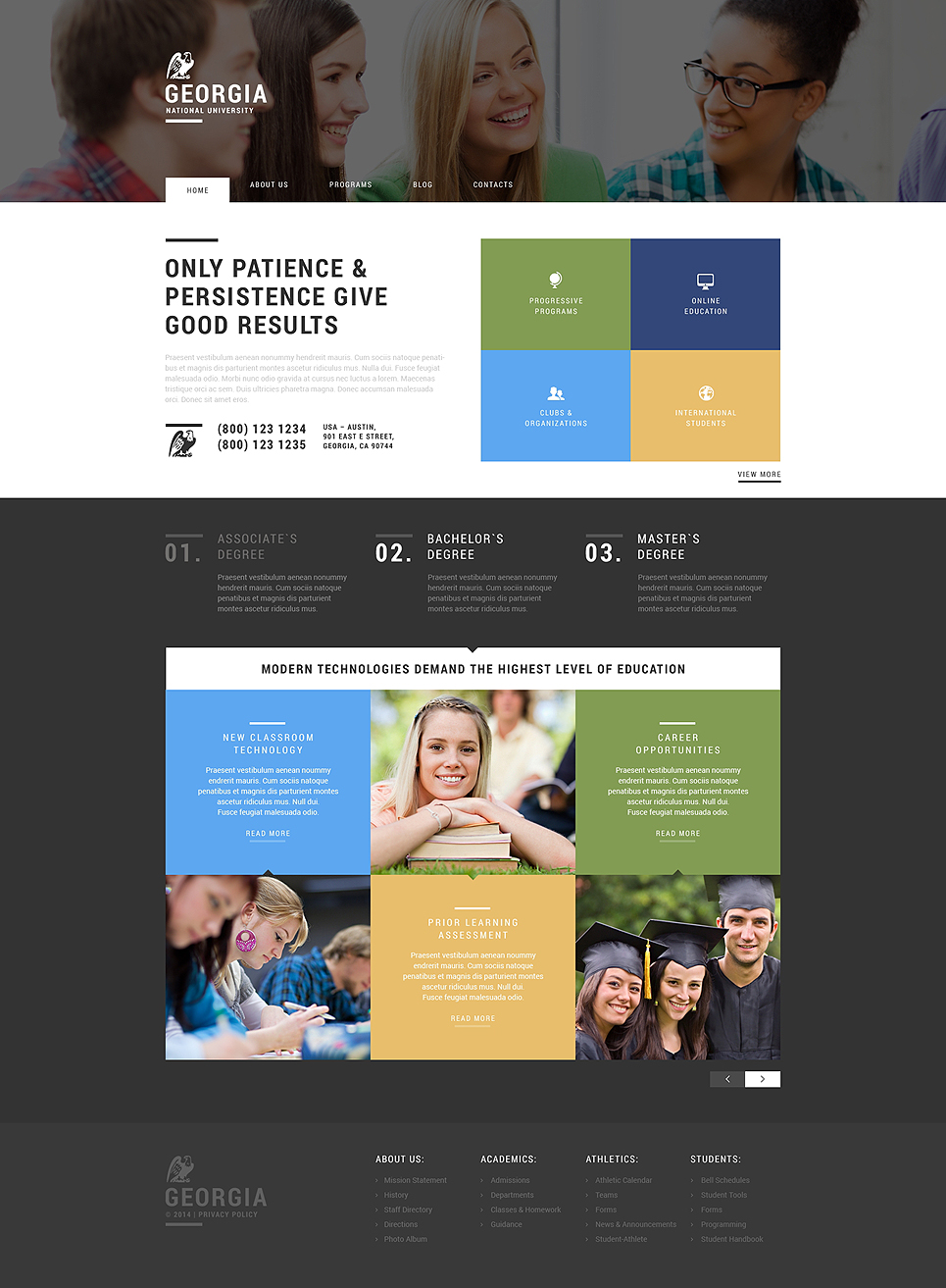 University (website theme) Item Picture