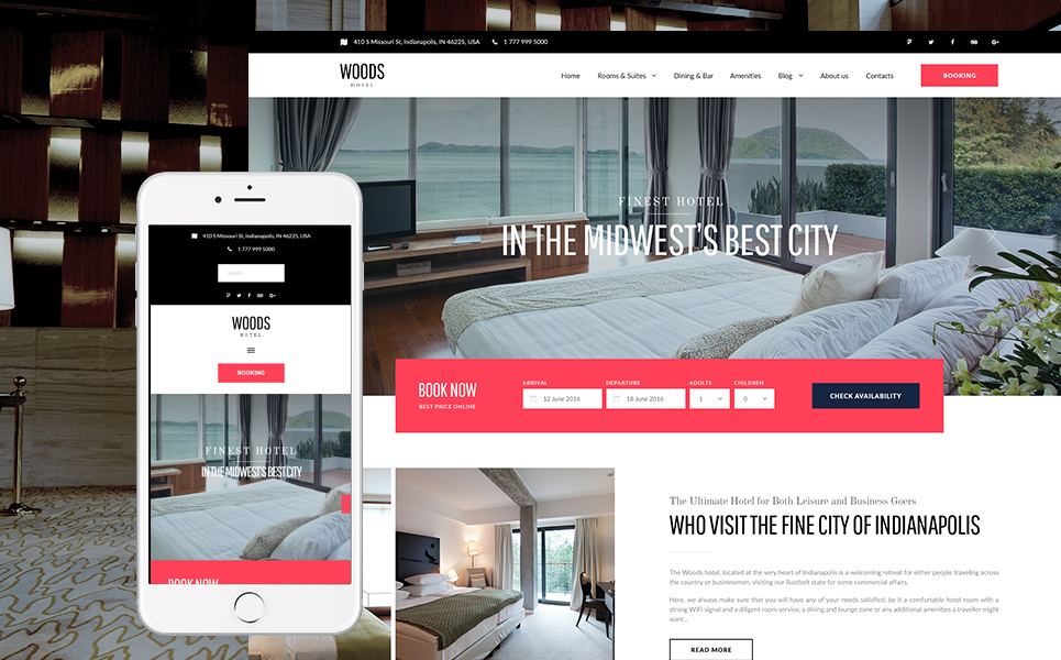 Woods Hotel (website theme) Item Picture