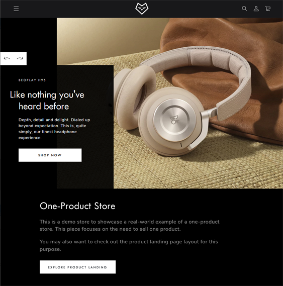 be yours dark shopify theme for selling earbuds and headpones