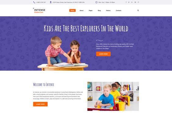 best joomla templates kids babies children feature