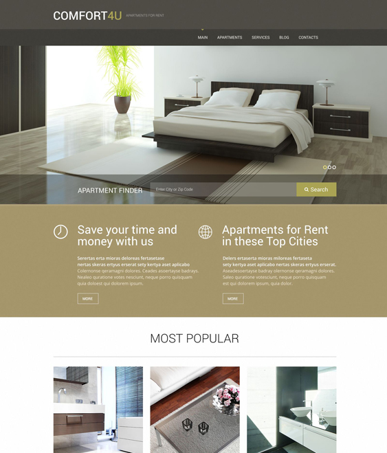 real estate wordpress themes apartments for rent