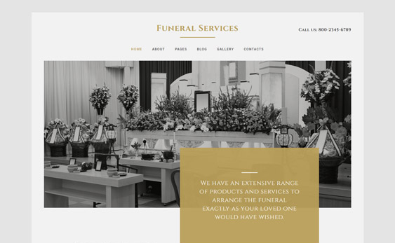 best funeral home joomla wordpress drupal themes templates feature