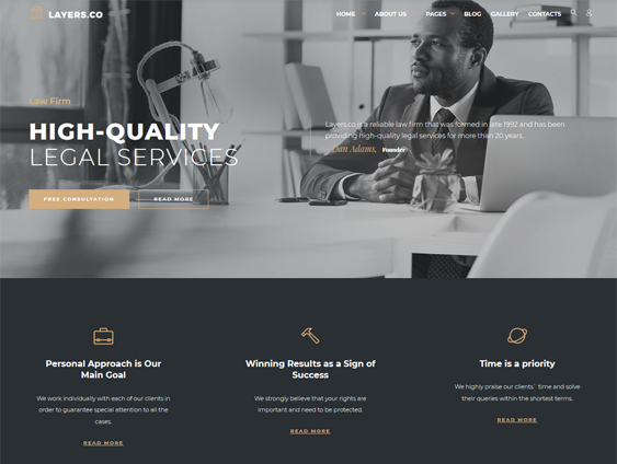 best joomla templates lawyers law firms attorneys feature