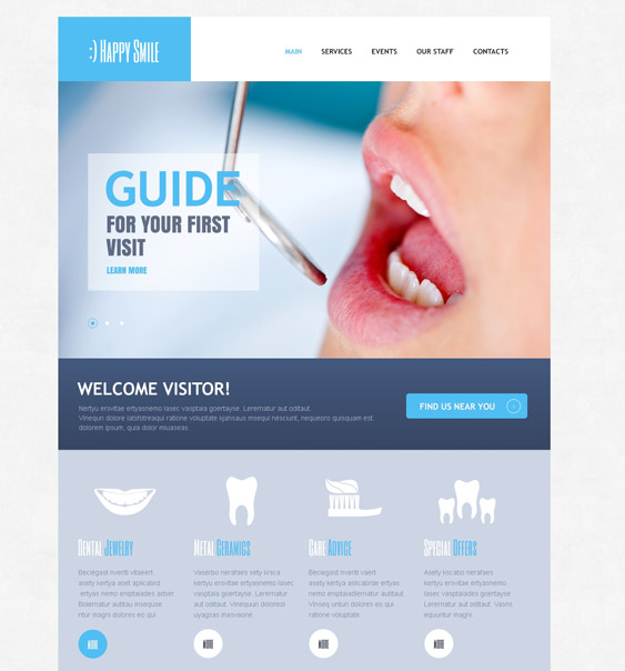 drupal themes dental clinics dentists