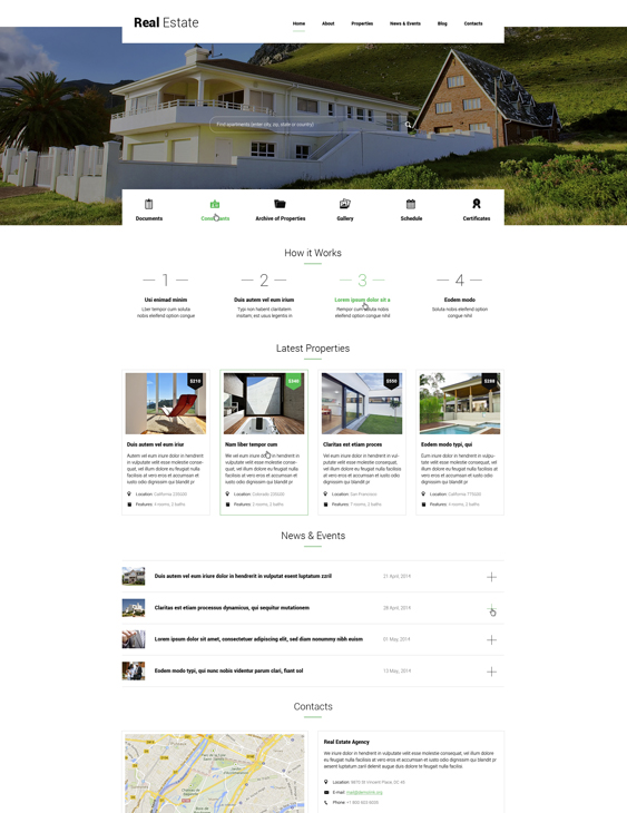 real estate wordpress themes apartments for rent