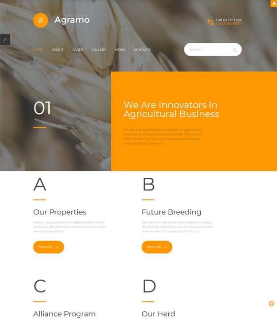 joomla templates farm agriculture websites