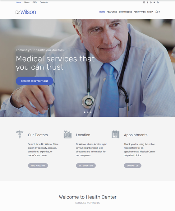 best medical wordpress themes doctors surgeons therapists clinics feature