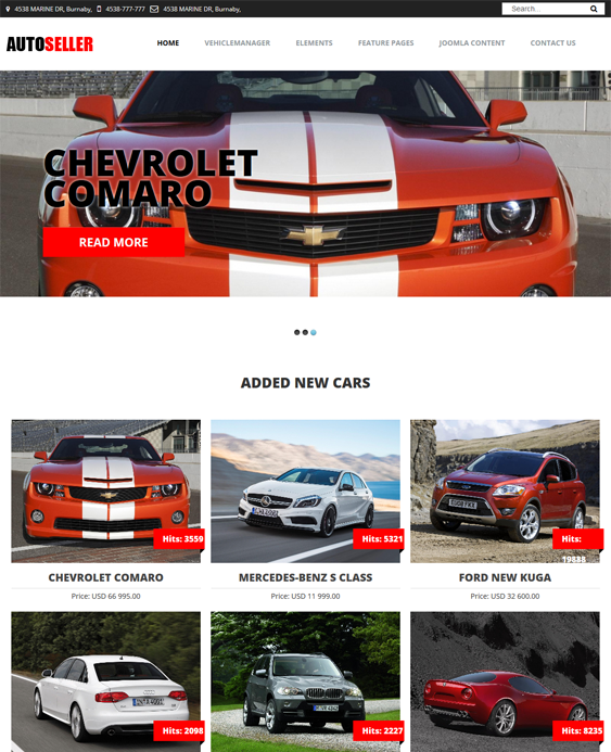 car vehicle automotive joomla templates