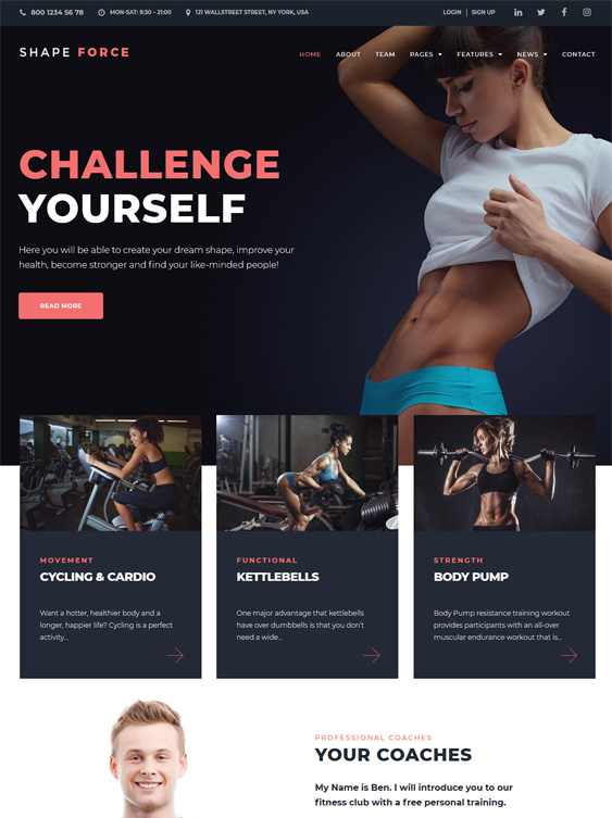 WordPress Themes For Crossfit Gyms