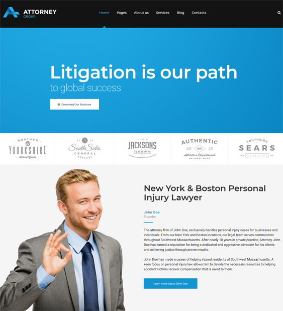 wordpress themes lawyers law firms attorneys