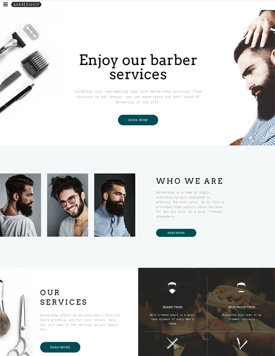 bootstrap website templates for spas and salons