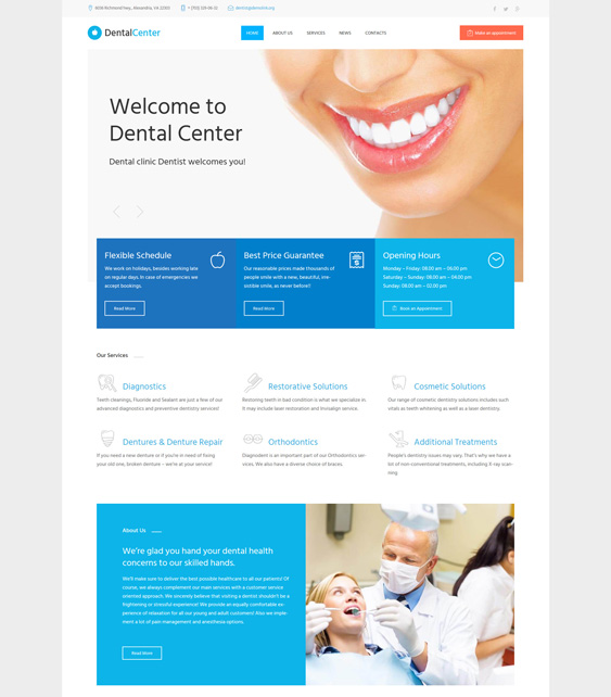 wordpress themes dentists orthodontist dental clinics