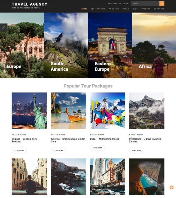 travel tourism joomla templates