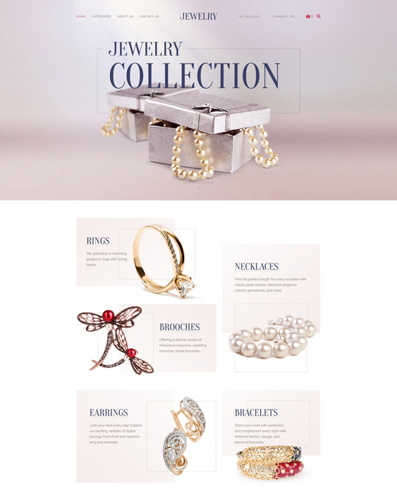 best shopify themes jewelry watches feature