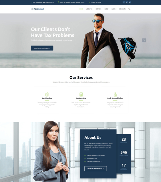 6 Of The Best Bootstrap Website Templates For Accountants Accounting 