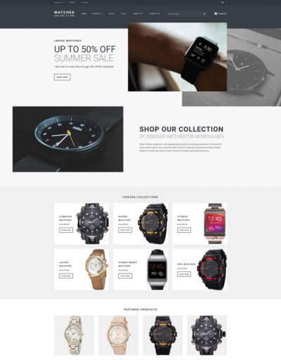 Responsive Shopify Themes For Selling Jewelry And Watches Online