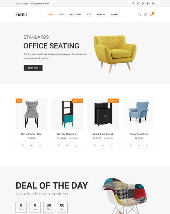 shopify themes furniture stores
