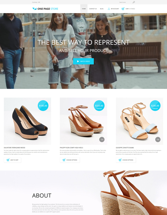 shopify themes selling shoes footwear
