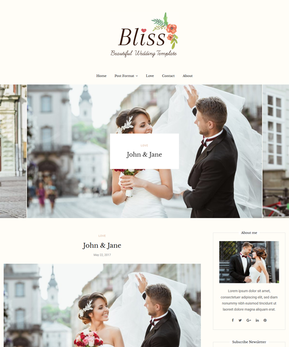 wedding bridal wordpress themes