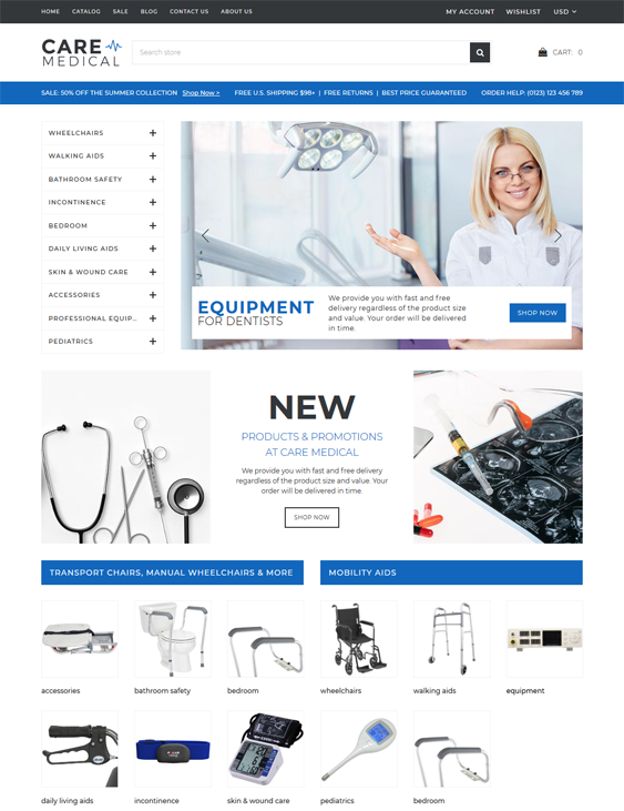 best medical shopify themes feature