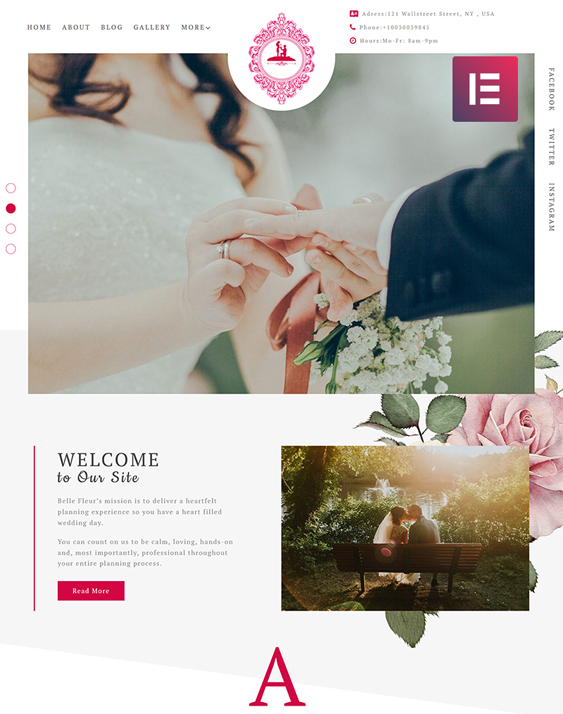 best wedding bridal wordpress themes feature