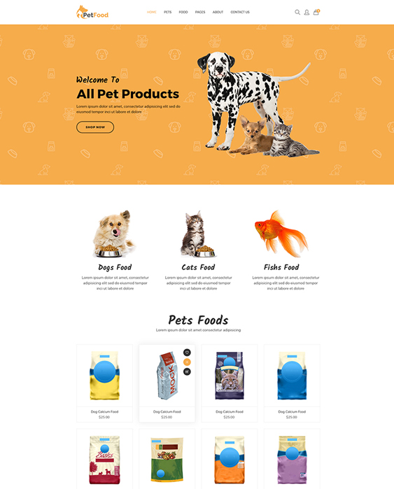 shopify themes for pet stores
