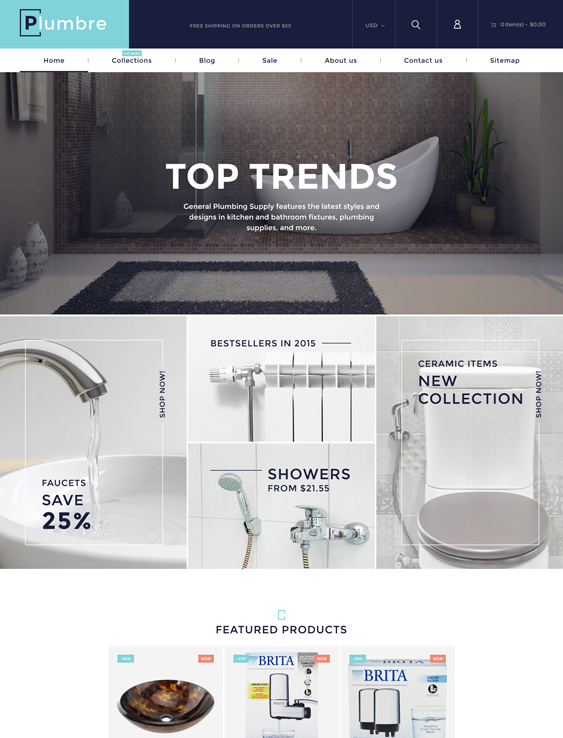 best shopify themes home improvement building supply stores feature
